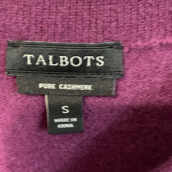 Talbots 100% Pure Cashmere Pullover Sweater Purple Women’s Small - Picture 7 of 7